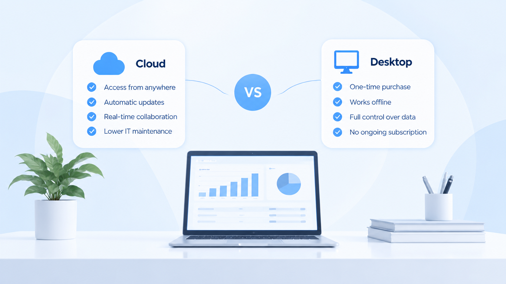 Cloud vs desktop accounting software compared for accountants